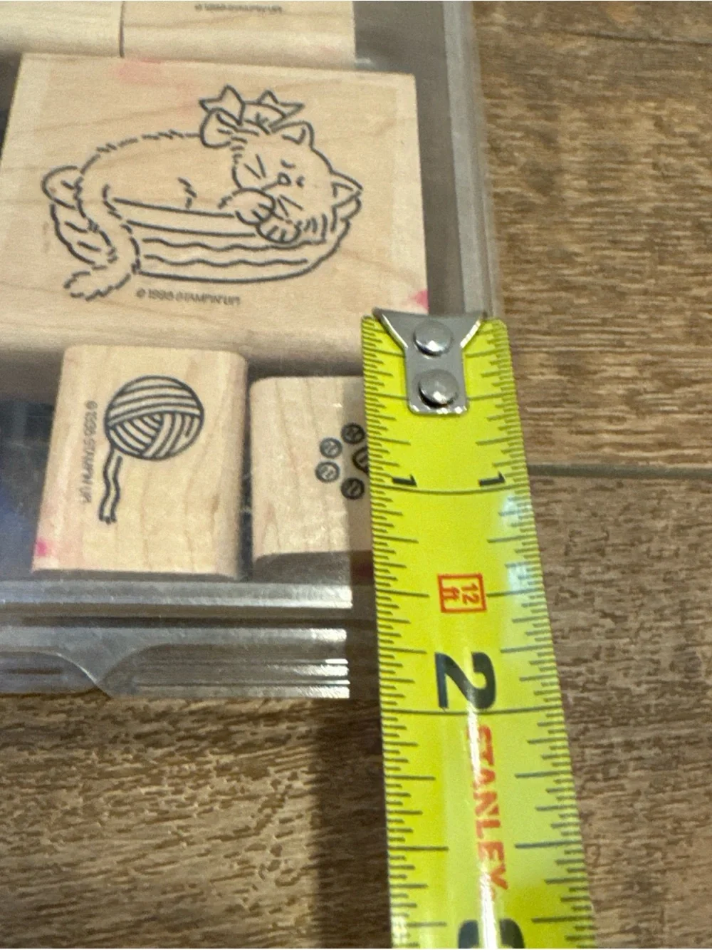 STAMPIN UP Meow Meow 9 Rubber Stamps Cats Sleeping Love - NEW